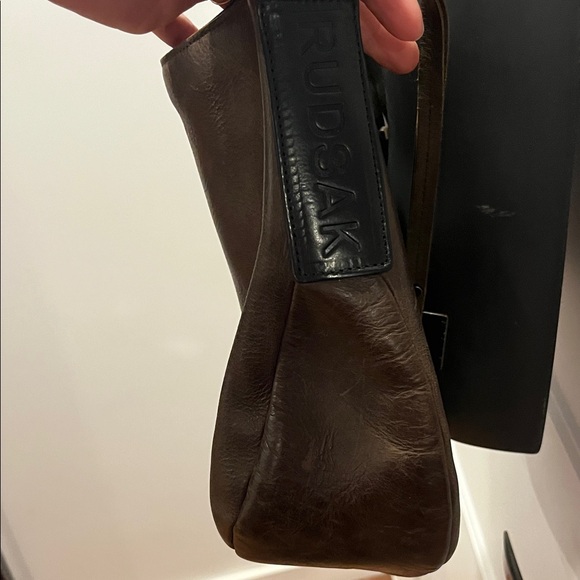 RUDSAK Dark Brown Leather Shoulder Bag - Picture 3 of 4